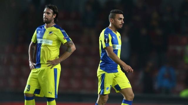 O ΑΠΟΕΛ έχασε στην Τσεχία με 2-0 από την Σπάρτα Πράγας
