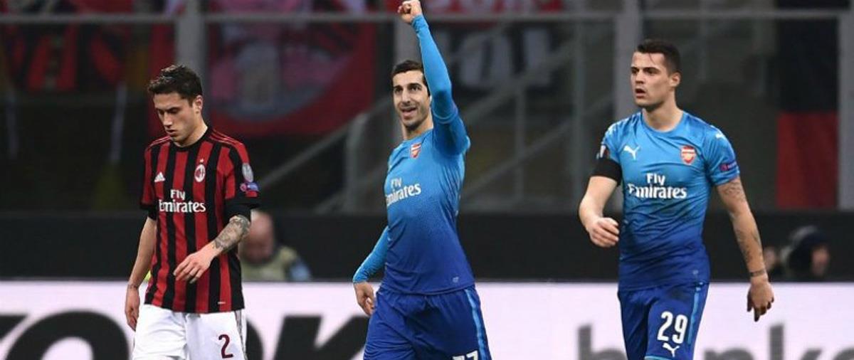 Οι «κανονιέρηδες» ήταν μια κλάση πάνω από τη Μίλαν, την οποία νίκησαν 2-0 θέτοντας γερές βάσεις πρόκρισης