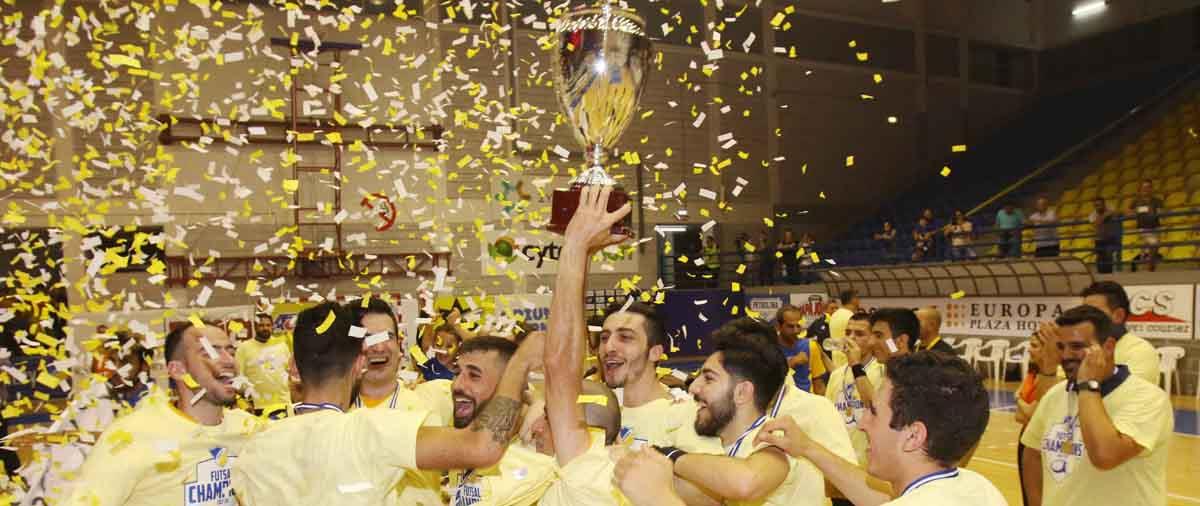 Το μεγάλο πάρτι στο Λευκόθεο για την κατάκτηση του τίτλου στο futsal