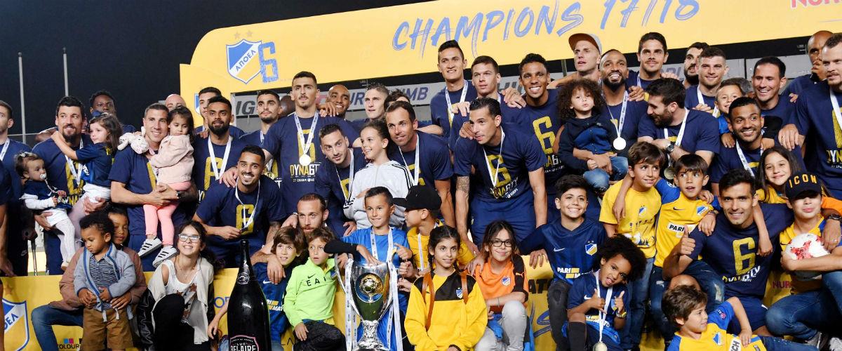 Πόσα πρωταθλήματα έχει ο κάθε παίκτης που βρίσκεται στο ρόστερ του πρωταθλητή 2017-18, ΑΠΟΕΛ