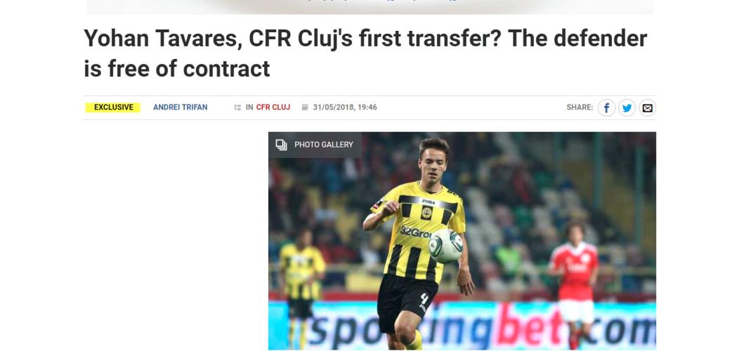 Δίχως συμβόλαιο και στο στόχαστρο της Κλουζ παρουσιάζουν τον νέο άσο του ΑΠΟΕΛ, Γιόχαν Ταβάρες