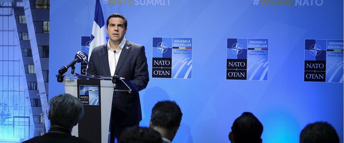 ΒΡΥΞΕΛΛΕΣ Α. ΤΣΙΠΡΑΣ ΣΥΝΟΔΟΣ ΤΟΥ ΝΑΤΟ ΣΥΝΕΝΤΕΥΞΗ ΤΥΠΟΥ