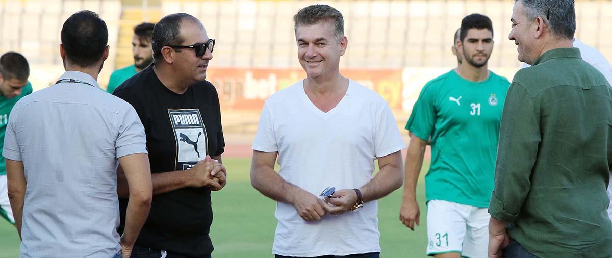 Παρών στην πρόβα τζενεράλε των «πρασίνων» ο ισχυρός άνδρας της εταιρείας