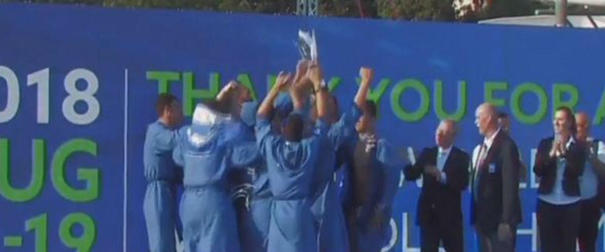 Η Εθνική ομάδα πόλο των εφήβων επιβλήθηκε με 9-8 επί της Ισπανίας και αναδείχτηκε παγκόσμια πρωταθλήτρια στο τουρνουά που διεξήχθη στην Ουγγαρία