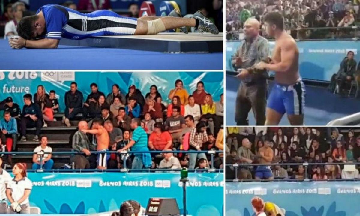 Ο Έλληνας αρσιβαρίστας Γεράσιμος Γαλιατσάτος δεν τα κατάφερε στην προσπάθειά του στο αρασέ στους Ολυμπιακούς Αγώνες Νέων και μετά από επεισόδιο βρίσκεται αντιμέτωπος με το ενδεχόμενο κυρώσεων