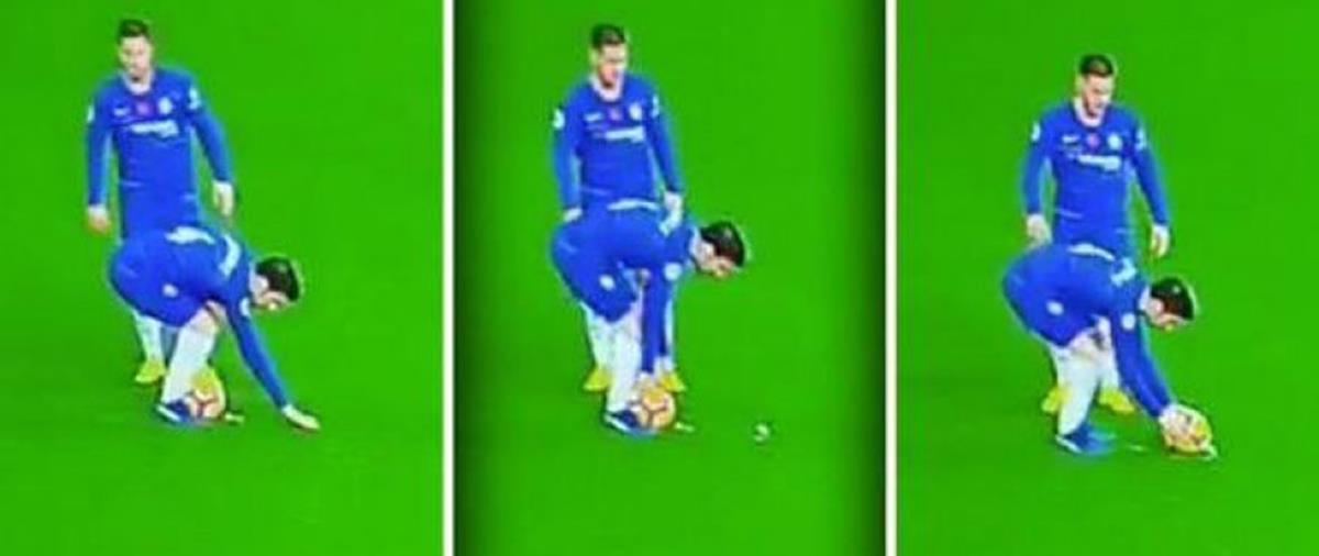 Ο άσος της Τσέλσι κέρδισε μερικά εκατοστά σε εκτέλεση φάουλ στον αγώνα με την Έβερτον