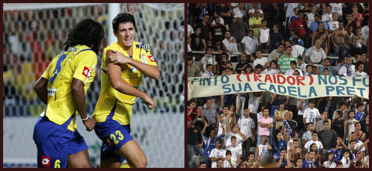 «Σκόραρα σε βάρος του Απόλλωνα, ήμουν ενθουσιασμένος. Κατά τη διάρκεια του αγώνα δεν ήμουν καλά, έπρεπε να πάω νοσοκομείο» - Το πανό των οπαδών του Απόλλωνα για τη γυναίκα του Πίντο