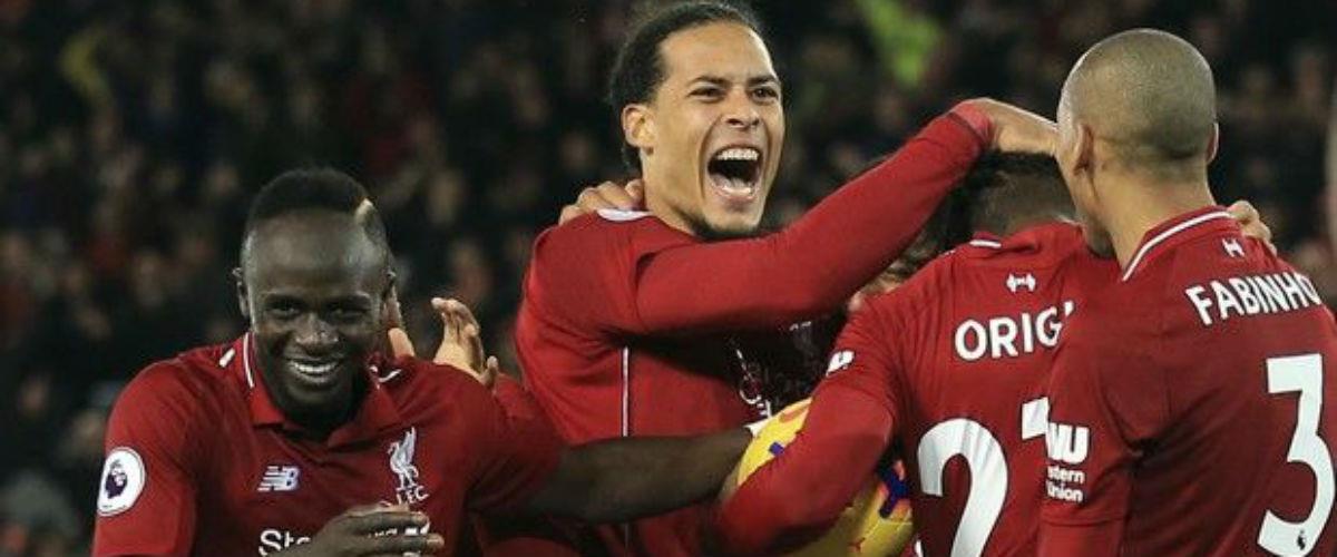 Η Λίβερπουλ απέχει τέσσερις βαθμούς πλέον από τη Μάντσεστερ Σίτι, η οποία ηττήθηκε εντός έδρας από την Κρίσταλ Πάλας