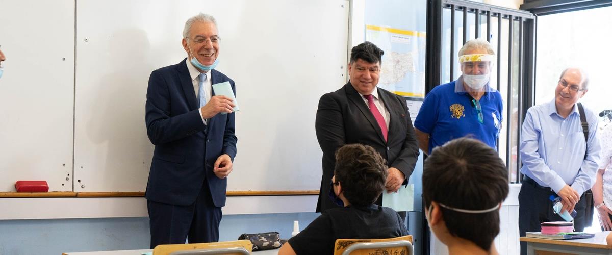 ΥΠΟΥΡΓΟΣ ΠΑΙΔΕΙΑΣ – ΕΠΙΣΚΕΨΗ ΣΕ ΓΥΜΝΑΣΙΟ