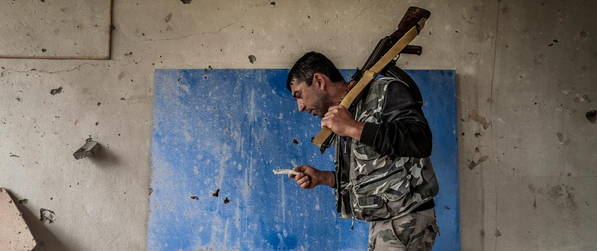 Frontline of Talish village after one year of clashes escalation between Azerbaijan and Nagorno Karabakh.