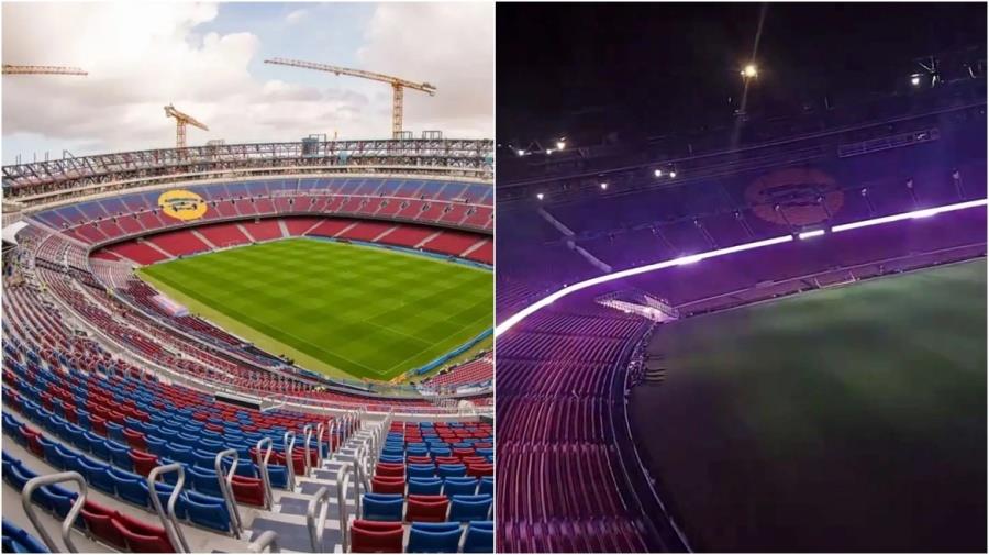 Εντυπωσιακή νυχτερινή πρόβα φωτισμού στο ανανεωμένο Καμπ Νου