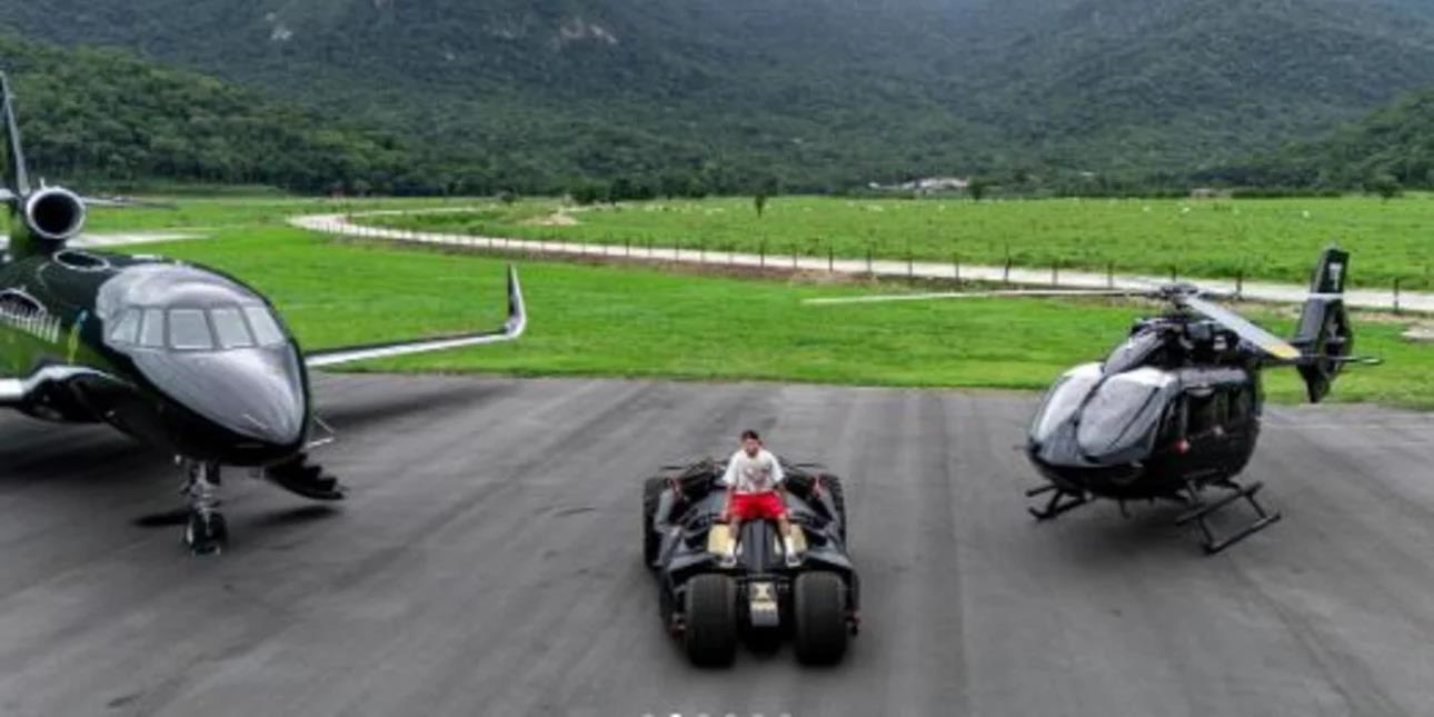 Η συλλογή όνειρο του Νεϊμάρ, αξίας 50.000.000 λιρών-Ελικόπτερο, jet και Batmobile