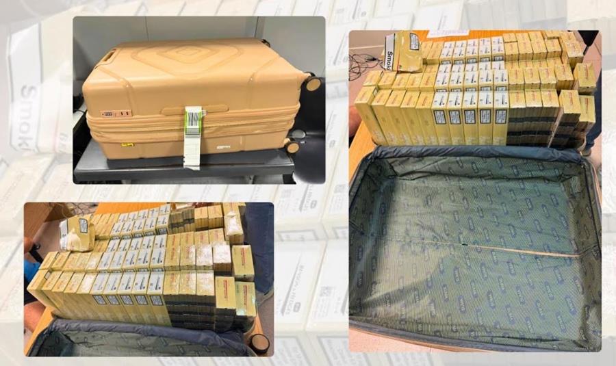 Εντοπίστηκαν πάνω από 30.000 αδασμοαφορολόγητα τσιγάρα στην κατοχή Βρετανού στο αεροδρόμιο, κατασχέθηκαν 200 κούτες από υποστατικό (pics)