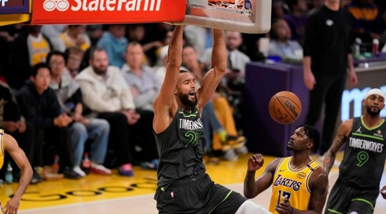Μυθικός Γκομπέρ, πέταξε εκτός playoffs τους Λέικερς και έστειλε τους Τίμπεργουλβς στους ημιτελικούς της Δύσης