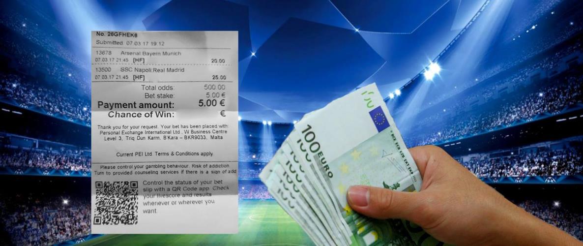 Δείτε τι πόνταρε στους αγώνες του Τσάμπιονς Λιγκ και τίναξε την μπάνκα με 5 ευρώ
