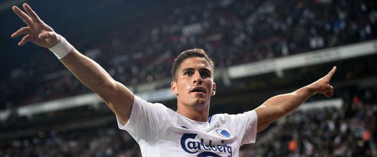 Ο Κύπριος επιθετικός πέτυχε το πρώτο γκολ της Κοπεγχάγης και άνοιξε τον δρόμο για τους 32 του Γιουρόπα Λιγκ 